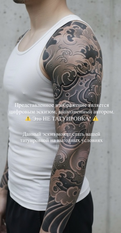 Цифровой эскиз татуировки — Орнамент I
