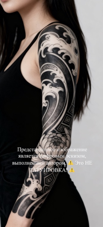 Цифровой эскиз татуировки — Орнамент VII