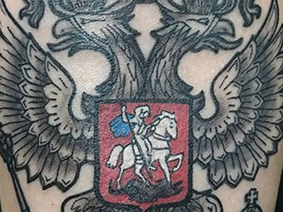 Герб в стиле олдскул. Студия Tattooformat