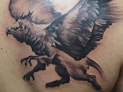 Грифон на плече. Мифологический сюжет, Tattooformat
